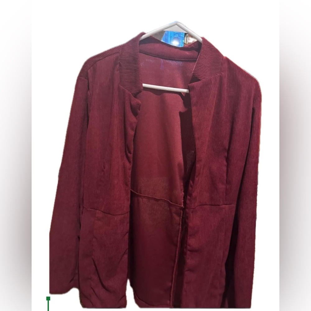 NWOT corduroy burgundy blazer
